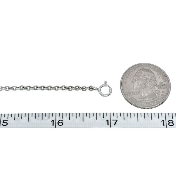 Limbo Sterling Silver 925 Gold Fill "Cadena Grow" Hoop Necklace 17" - Picture 4 of 5